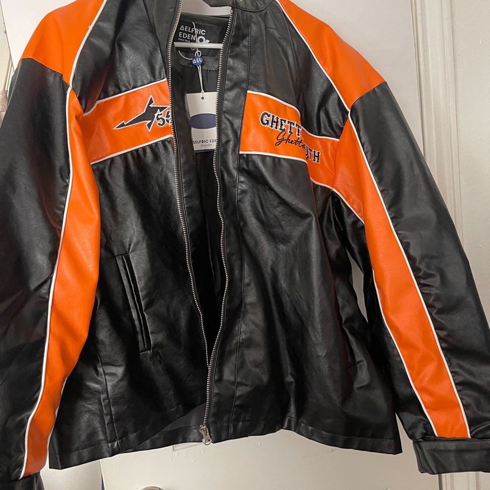 Aelfric Eden Orange Leather Jacket